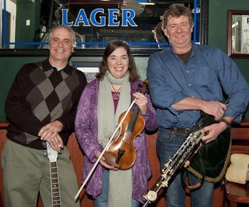 Friend Michael Cooney dropped in for a few tunes at Jeanne's session during one of his rare Connecticut appearances.