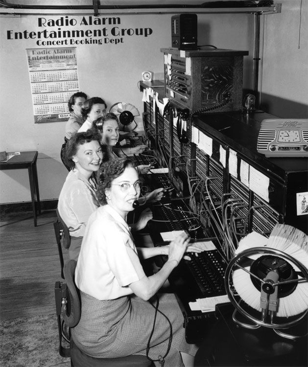 The Radio Alarm Entertainment Group Booking Dept, hard at work.