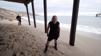 ESIY 33 Me trying to be a bad ass like Jeff Marshall at Malibu Pier from the Every Song Is You video directed by David Lillich.