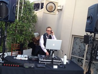 DJ table at Oviatt Penthouse