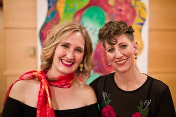 University of Calgary Concert Series. Penny Sanborn and Laura Hynes. 2018. Photo by Brooks Peterson.