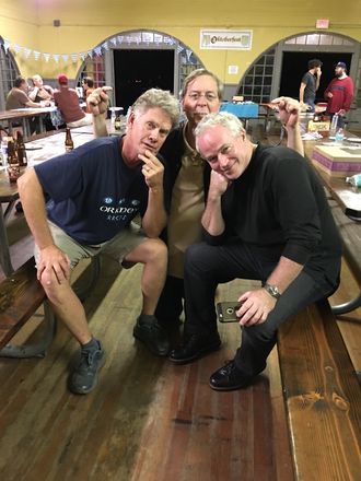 Gordon and Dane (on right) with Sam Lunt.