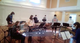 At one of the rehearsals...