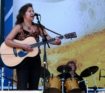 Candice Nokes at the ISMA Showcase due to the nomination of her composition and group recording of Trapped.