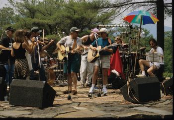 A very treasured photo for me. And a wonderful musical memory. Performing a concert and LIVE Stream Radio Performance at the famous OPUS 40 celebrating a milestone NPR Radio Show of the great Americana Roots artists: Happy & Artie Traum with literally a cast of simply remarkable musicians: Scott Petito, Leslie Ritter, Amy Fradon, Richard Crooks, Warren Bernhardt, Josh Colow, Livingston Taylor, Jorma Kaukonen and many many others. I still pinch myself when I think back on this time in my life and carrer. Absolutely inspiring artists to be lucky to be around. Thank you Scott Petito and Artie Traum for having me be a part of this incredible music