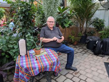 One of the most beautifully quaint and unique venues on the planet, owned and operated by the nicest and kindest souls and their staff. It is both a fully featured nursery as well as a 5 star restaurant: Origins Cafe. On this day I was very fortunate to be performing with Michael Benedict, mallets 3 of 11