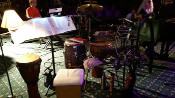 Diverse and dynamic setup I used to perform and record for the incredible poet: Paul Pines and the remarkable composer: Catherine Reid 5 of 5