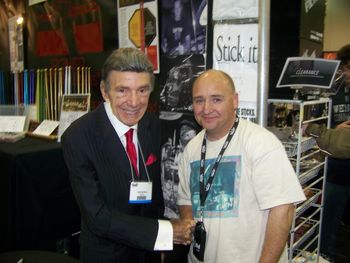 Mr. Louie Bellson. Wow! Legend. What a very humble and sweet spirit this gentleman has. Words can't even describe what it felt like to meet and visit with this man. God bless you sir. And thank y