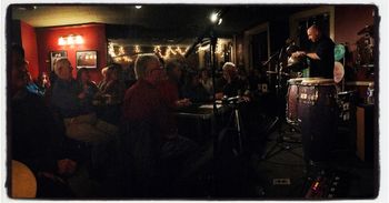 An Evening with a Percussionist - My First Solo Show Celebrating my first ever Solo Concert at the world renown Caffe Lena in Saratoga Springs, NY. Capacity crowd I got everyone beating rhythms on the table and taught advanced sugar packet shaker technique! Incredible. Thank you Sarah Craig
