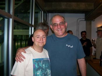 In the studio for and with saxophonist Joe Giardullo our drummer - the incomparable Harvey Sorgen - this is my world 7 of 9