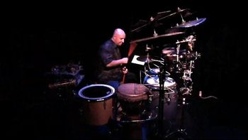 Improvisational show featuring percussion, Vincenza Dante: dance, Gus Mancini: wind synth & keys 3 of 11