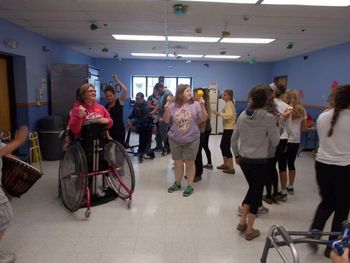 Rehearsal At the Center for Disabilities at Smith Center rehearsing for their upcoming performance with the Ellen Sinopoli Dance Company 3 of 3