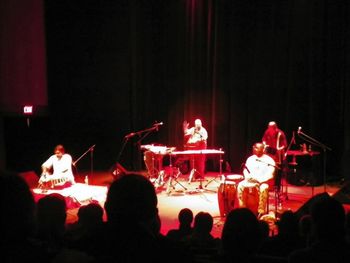 an amazing concert that I was asked to develop and produce for the MoHU Festival. Features 4 of us celebrating the diversity of rhythm Devesh Chandra; Tabla, Me; Paper Drums & Udu, Zorkie Nelson; Gha