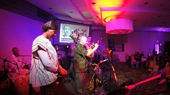 Heard_at_2019_MLK_Celebration_in_Saratoga_Springs_NY_4_Me_sharing_my_experience_of_having_the_Udu_co Sharing my experience of being a small part of a wonderful cultural exchange that occurred in our lifetime that lead me to be a part of a very big international family of percussionists who are inspired and moved by the Nigerian Side Hole Pot Drum: Udu