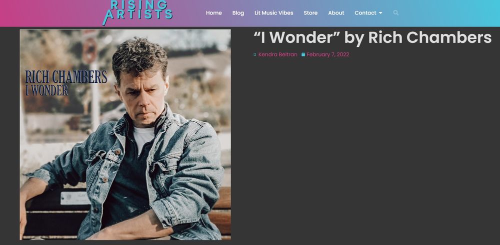 When describing his music, Rich Chambers leans towards “vintage yet modern rock,” and while there are several elements of his latest single, “I Wonder,” that give off that good vintage feel – I would say this was more like a classic car. It is a song that may be reminiscent of days past but has the overall vibe that makes it shine like a Ford Mustang. Rich Chambers puts a love story on display with “I Wonder.” Questioning so much about the narrator’s interest and how these emotions came to be. It’s a fun song, a catchy pop-rock moment that has the ability to get stuck in the heads of anyone who happens to hear, but what I loved was the raspiness of Chambers’ voice. It gave Bryan Adams meets Springsteen meets ‘90s college alternative rock station. The latter means that I could hear “I Wonder” on a playlist alongside bands like The Rembrandts and think, that is a good pairing. This Canadian-born singer-songwriter started dropping holiday music a few years ago and since then has made a name for himself doing so, but in 2020 decided to switch gears a bit and focus on music that could be appreciated throughout the rest of the year. “I Wonder” is the latest single from Rich Chambers. His fifth non-Christmas single to date, following the poignant, “High School Can’t Last Forever.” To hear those and more from Rich Chambers, make sure to check him out on all major music and streaming sites today. Written by Kendra Beltran