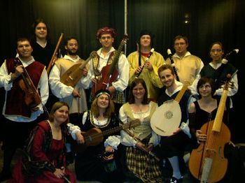 Madrigal Dinner 2006-1 Reynaldo Patino, Corey Green, Lauren Joiner, Angela Mariani, Stacey Jocoy, Dann Coakwell, Joseph Galvan, Austin Robinson, Nate Logee