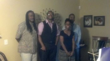 House Concert #2 Lot of fun with a great band. Vattel Cherry (bass), Shana Martin (sax), JC Martin (guitar). Clayton, NC. 5.13
