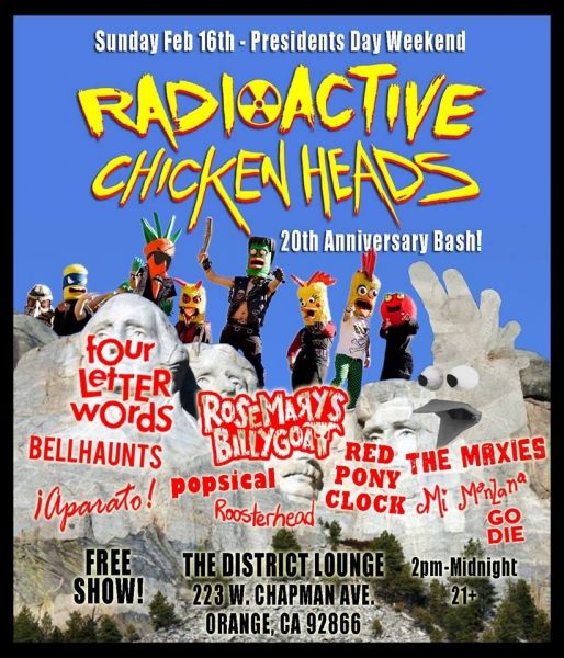 Radioactive Chicken Heads 20th Anniversary Bash