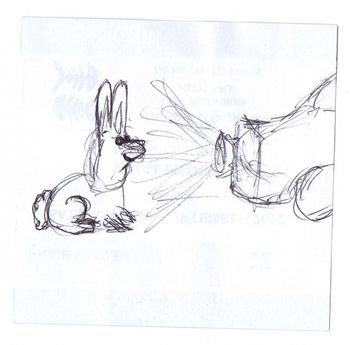 Horton Village Hall Artwork by Joe Curtis Visual representation of our Wenlock Hare story... It's a nice story, he doesn't get run over!