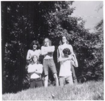 The Happy Melons circa 1970 or so. That's me standing on the left with the bony shoulders and the bushy brown hairdo. We KILLED in High School! (Musically, that is)