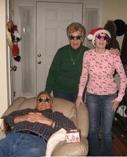 Christmas Morgan with Grandparents