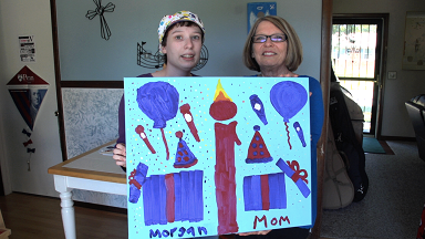 Morgan & Mom Kazoo Party Painting for Imagination Branding