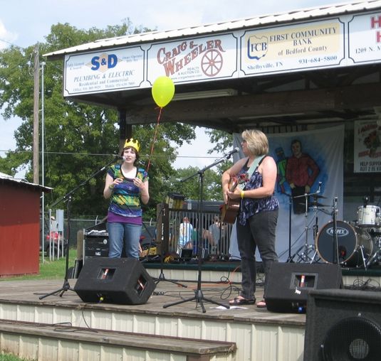 Morgan and Tammy Vice onstage at I Am What I Am Festival 2012