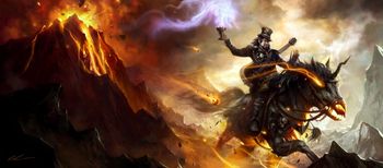 Riding a Black Unicorn... CD art by Daarken www.daarken.com
