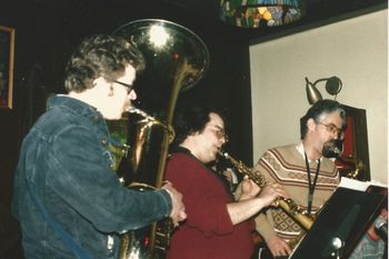 Jazz Disciples @ The Clay Pipe - Early 1986 (6): Brad, Joe Lijoi, John Dana, Steve Wood, Gary Haverkate