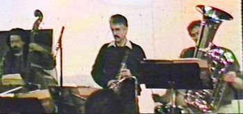 Sextet @ Paradigm Center - January 1988 (19): Jaribu Shahid, Steve Wood, Ron Johnson (Partially Hidden), Brad