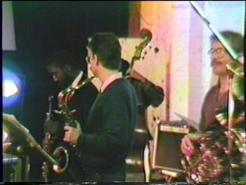Sextet @ Paradigm Center - January 1988 (35): Vincent Bowens, Steve Wood, Jaribu Shahid Partially Hidden), Brad