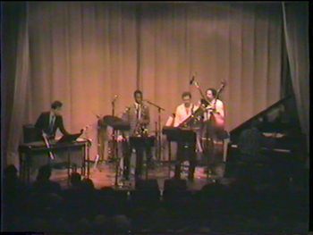 The Tuba Rules! @ DIA - April 1990 (35): Rob Pipho, Danny Spencer (Hidden), James Carter, Brad, Jaribu Shahid, Kenn Cox
