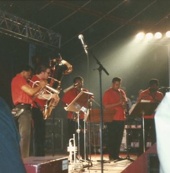Kenn Cox Guerilla Jam Band - Moers, Germany - 1990 (36): Rayse Biggs, Brad, Phil Lasley, Philip Cox, Vincent Bowens