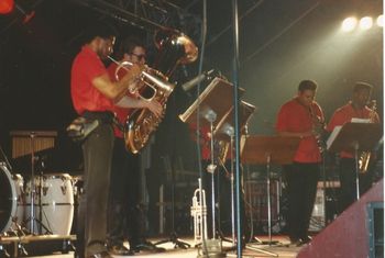 Kenn Cox Guerilla Jam Band - Moers, Germany - 1990 (38): Rayse Biggs, Brad, Phil Lasley (Partial), Philip Cox, Vincent Bowens