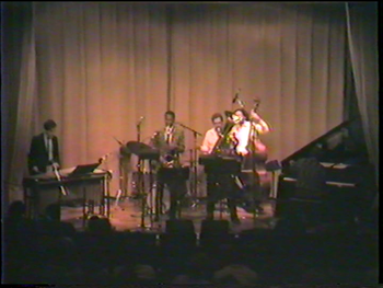 The Tuba Rules! @ DIA - April 1990 (38): Rob Pipho, Danny Spencer (Hidden), James Carter, Brad, Jaribu Shahid, Kenn Cox