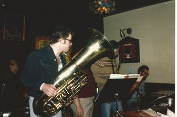 Jazz Disciples @ The Clay Pipe - Early 1986 (3): Ron Johnson, Brad, Joe Lijoi, Steve Wood, Gary Haverkate