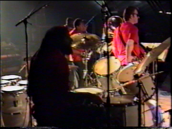 Kenn Cox Guerilla Jam Band - Moers, Germany - 1990 (24): Tanni Tabal, Vincent Bowens (Hidden), Phil Lasley, Phillip Cox (Hidden), Brad