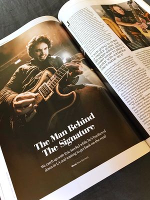 Guitarist Magazine special feature on the Eric Steckel Signature Guitar from Knaggs Guitars.