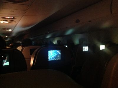 Plane at night