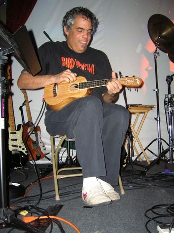 Glenn Williams joins Bird Mancini on a tune.....Cirque de Musicale! @ The Magic Room 1/29/11. -photo by Ms. Donna