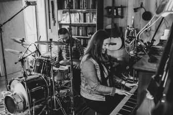 Recording the new music at The Recording Booth, Suffolk with David Booth & Andy Trill. Picture by www.alexblades.co.uk
