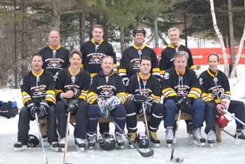 Long Pond Classic 2012 (2) That's the great Terry O'Reilly sitting next to me in the front row. What a thrill that was to hang out with one of my hockey heroes!