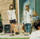Singing classic rock hits Kate Szidon in high school band, "The Arrangement!" - ah, the good ol' days...