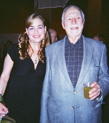 With Tony Award winning stage & film director, Gene Saks! ("Biloxi Blues," "Brighton Beach Memoirs"), after a performance of "Shpiel! Shpiel! Shpiel!" in which I appeared and he directed