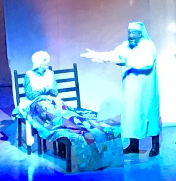As Golde in the Off-Broadway production of "Fiddler on the Roof" in Yiddish with Steven Skybell as Tevye