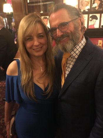 Celebrating opening night of "Fiddler on the Roof" in Yiddish with the show's star (and best human ever), Steven Skybell, at Sardi's