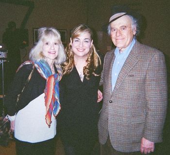 With actress Judy Graubart ("The Electric Company!") and husband, actor Bob Dishy ("Law and Order"), after a show in NYC