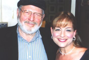 With B'way & film actor & singer Theodore Bikel ("The African Queen," "Fiddler On The Roof"), after a concert we appeared in in NYC