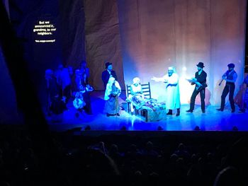As Golde in the Off-Broadway production of "Fiddler on the Roof" in Yiddish with Steven Skybell as Tevye, Adam Shapiro as Der Rov, Abby Goldfarb as Bobe Tsaytl and ensemble