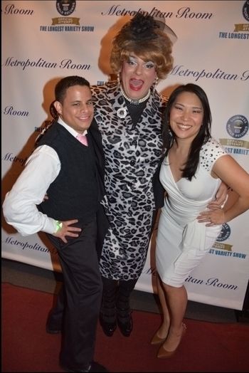 Guinness_World_Records breaking the Guiness Book of World Records for longest running cabaret show. Event at The Metropolitan Room, NYC.